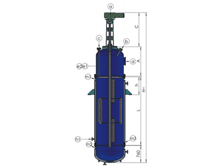 Glass Lined Wiped Film Evaporator (WFE)