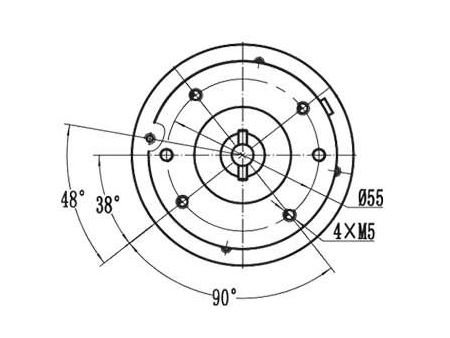 120-250W Drive Motor, PMDC Brushed Motor ZD068B1