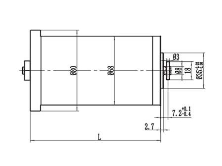 120-250W Drive Motor, PMDC Brushed Motor ZD068B1