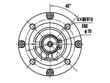 200W (3200±8% RPM)  Power Steering Motor, PMDC Brushed Motor ZD089AX