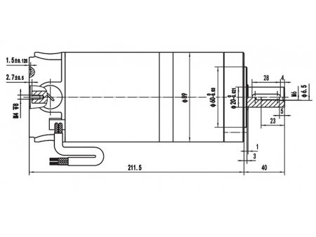 200W (3200±8% RPM)  Power Steering Motor, PMDC Brushed Motor ZD089AX