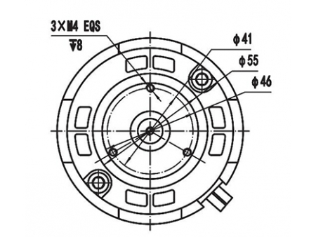 200W (3200±8% RPM)  Power Steering Motor, PMDC Brushed Motor ZD089AX