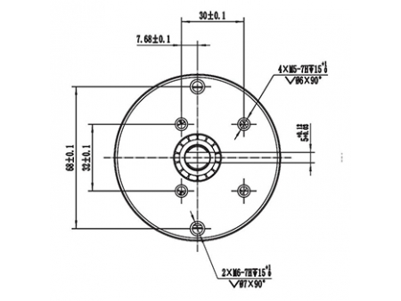 500W Lifting Motor, PMDC Brushed Motor ZD080A2