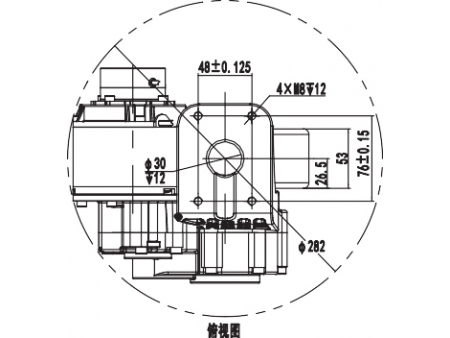 500W Drive Motor Assembly ZD109A8-JS13S