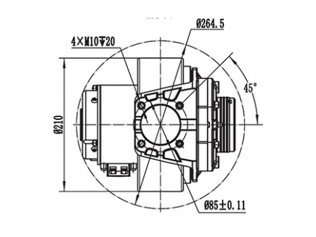 750W Drive Motor Assembly ZD125B2-JY06