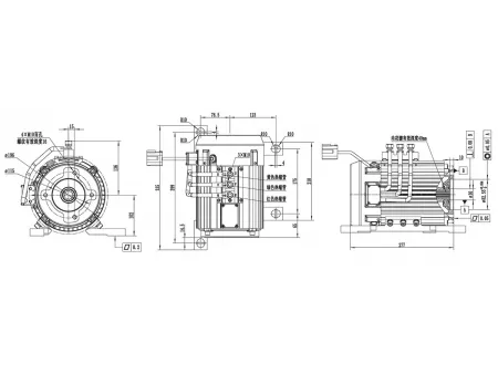 18000W Lifting Drive Motor, PMDC Brushless Motor TR155AXF