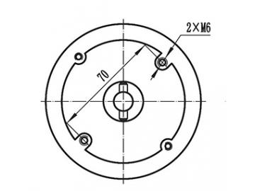 500-600W Drive Motor, PMDC Brushed Motor ZD097A1