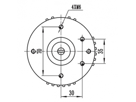 400-500W Drive Motor, PMDC Brushed Motor ZD097B1