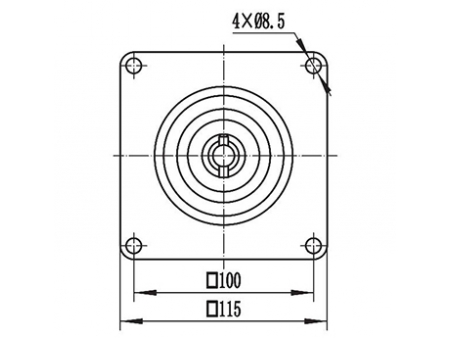 400-800W Drive Motor, PMDC Brushed Motor ZD116A1