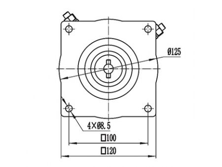 800-1000W Drive Motor, PMDC Brushed Motor ZD125A2