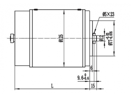 800-1000W Drive Motor, PMDC Brushed Motor ZD125A2