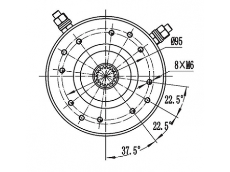 1500W Drive Motor, PMDC Brushed Motor ZD132A1