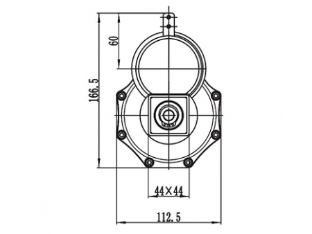 180-250W Drive Motor, PMDC Brushed Motor HQ068B1