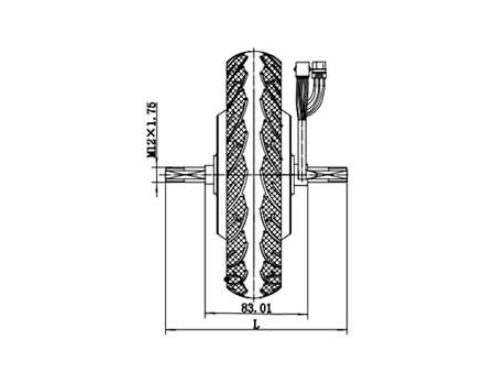 250W Drive Motor, PMDC Brushless Motor GF105AQH