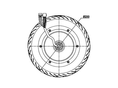 250W Drive Motor, PMDC Brushless Motor GF105AQH