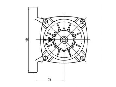 350-750W Drive Motor, PMDC Brushless Motor TF120AHF