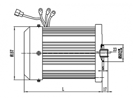 1200-1500W Drive Motor, PMDC Brushless Motor TF133AH