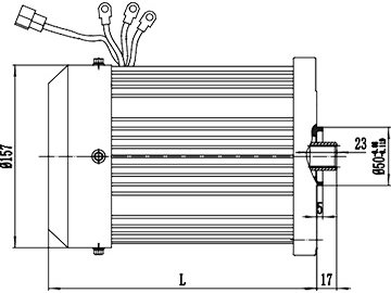 1000-1200W Drive Motor, PMDC Brushless Motor TF133BH