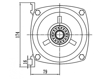 1000-1200W Drive Motor, PMDC Brushless Motor TF133BH