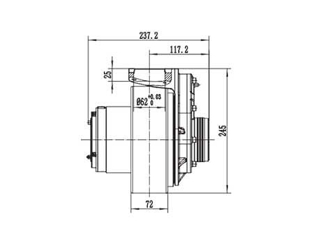 750W Drive Motor Assembly (PMDC Brushless Motor) TF110BH3