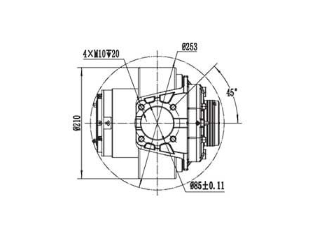 750W Drive Motor Assembly (PMDC Brushless Motor) TF110BH3