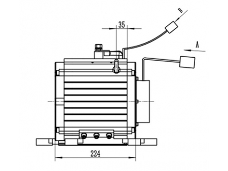 5000-8000W Traction Motor, PMDC Brushless Motor TZ210BX-P