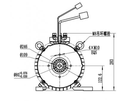 5000-8000W Traction Motor, PMDC Brushless Motor TZ210BX-P