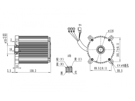 Brushless PMDC Motor TF102AH Series