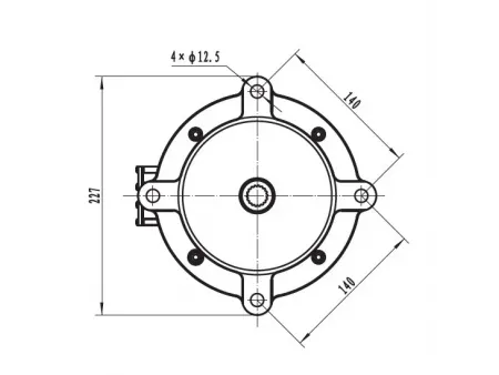 7000W Traction Motor, PMDC Brushless Motor TR155B