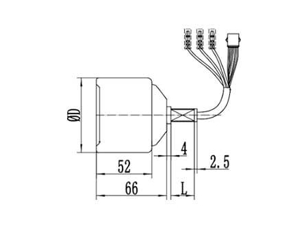 60-100W Drive Motor, PMDC Brushless Motor GF043AH