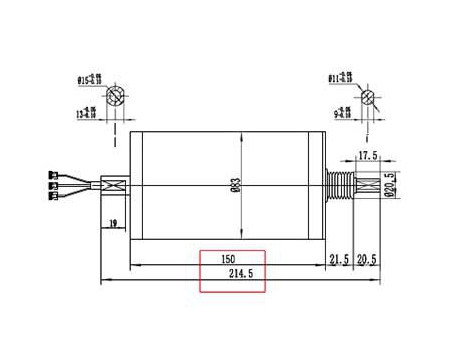 500-750W Drive Motor, PMDC Brushless Motor GF057AQH