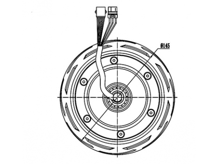 150W Drive Motor, PMDC Brushless Motor GF075AQH1