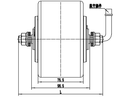 200-300W Drive Motor, PMDC Brushless Motor GF075AQH2