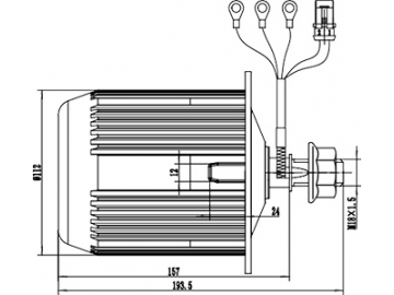 500W Drive Motor, PMDC Brushless Motor GF090AK