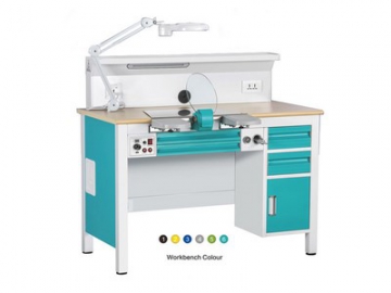 Single Dental Workstation(1.2m), with 3-layer side cabinets