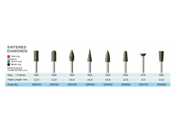 Sintered Diamond Points, Sintered Diamond Burs,PG-42