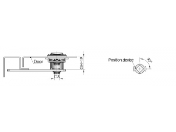 MS717 Swing Handle Cabinet Lock