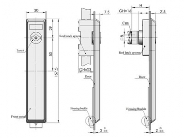 MS875-1A Swing Handle Lock