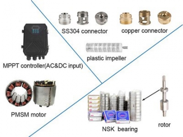 AC/DC Submersible Well Pump, Solar Water Pump