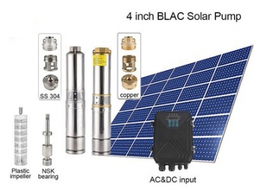 AC/DC Submersible Well Pump, Solar Water Pump