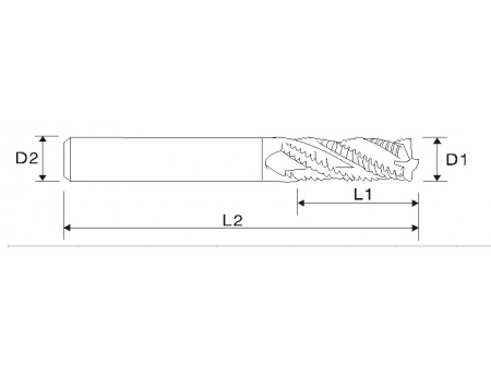 EMA17 Multi Flute Roughing End Mill