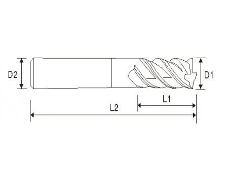 EMB03 4 Flute Carbide Cutter Bit