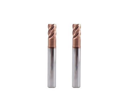 EMC10 X5070 Carbide 4 Flute Radius End Mill, Long Length
