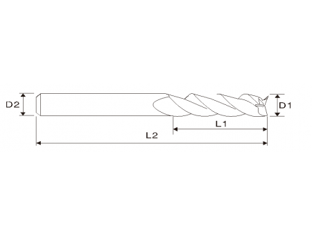 EME04 UNT Alu-Power 3 Flute with Long Length Carbide