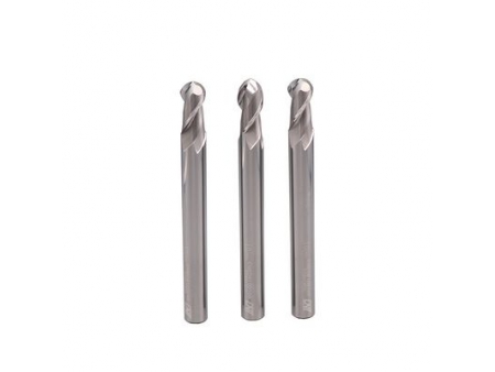 EME06 Carbide, 2 Flute Ball End Mills with Long Neck