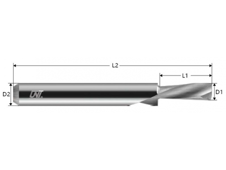 EMS.03 Single Flute Upcut Spiral Bit