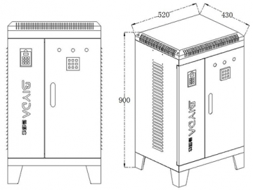 40-80kW Induction Heating Power Supply (Floor Standing)