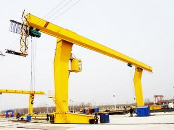 Single Beam Gantry Crane, with L-shaped Legs