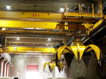 Bridge Crane with Grab Bucket