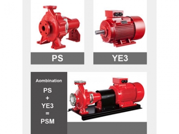 PSMF series End Suction Fire Pump  (Bare Shaft, Electric Motor Driven)